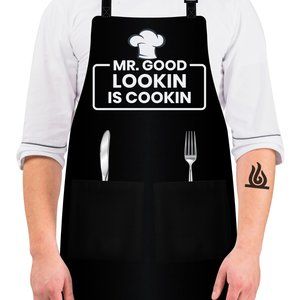 Funny BBQ Grilling Aprons Dad For Men Apron Mom!